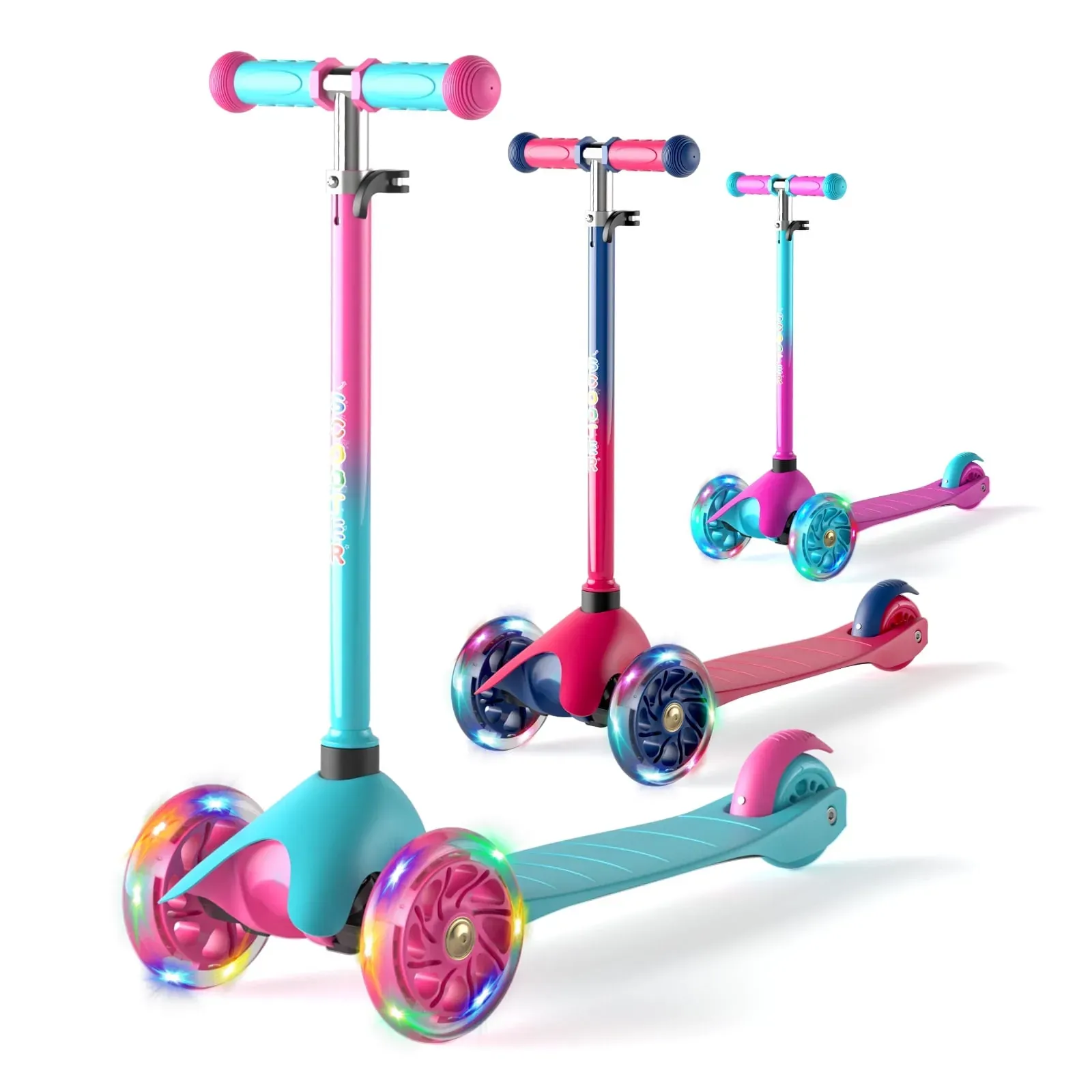 3 Wheel Scooters for Kids, Kick Scooter for Toddlers 3-8 Years Old, Boys Girls Scooter with Light Up Wheels